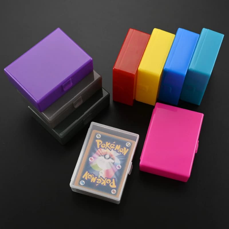Nuova scatola portaoggetti in plastica trasparente per poker, cartoline fotografiche, scatola portaoggetti per piccole carte, scatola per organizer da scrivania, scatola di classificazione, cancelleria