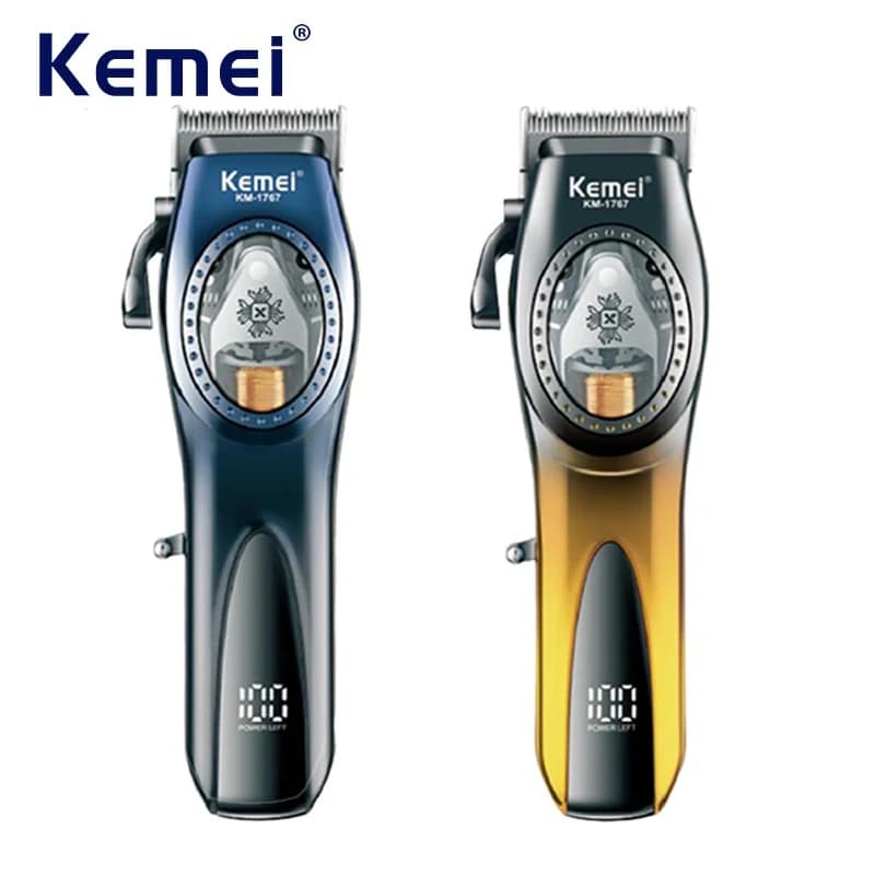 Kemei tagliacapelli elettrico Cordless Barber Hair Cutting Kit ricaricabile Men Hair Trimmer DLC Blade motore a levitazione magnetica