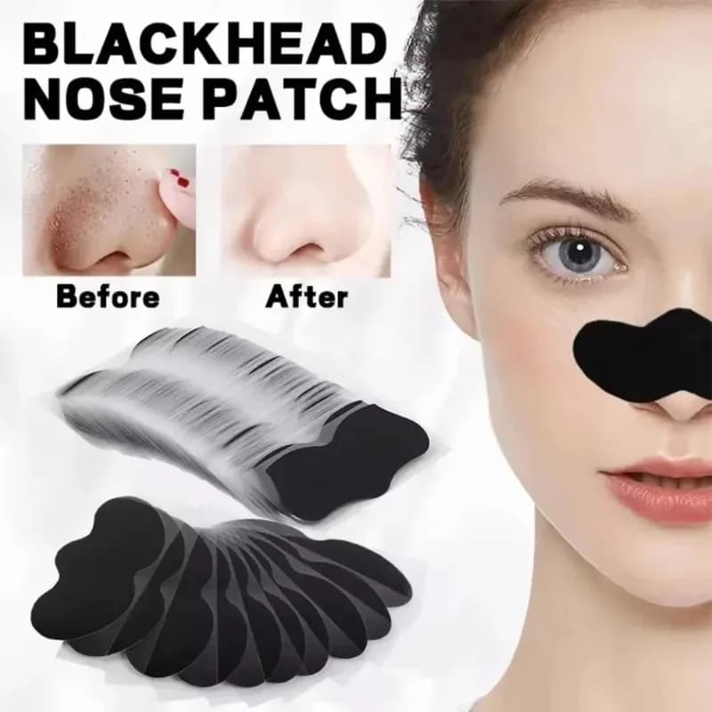 Adesivo per rimozione punti neri per il naso per la pulizia profonda dei pori restringimento maschera per la cura della pelle adesivo riutilizzabile strumento per la cura della pelle del viso