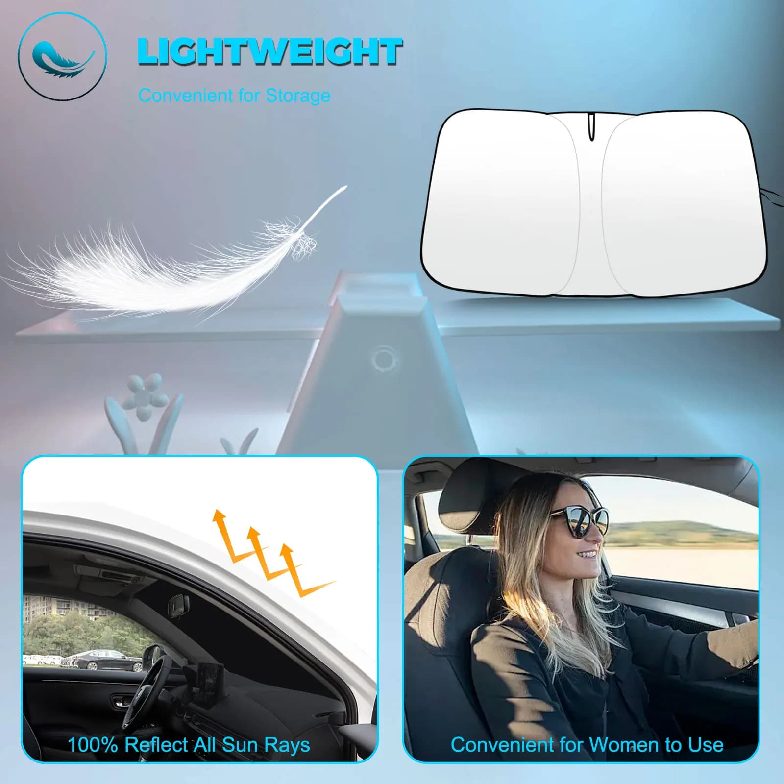 Parasole per Parabrezza Honda Ridgeline Accessori 2017-2024 2025 Copertura Parasole Pieghevole Blocca i Raggi UV