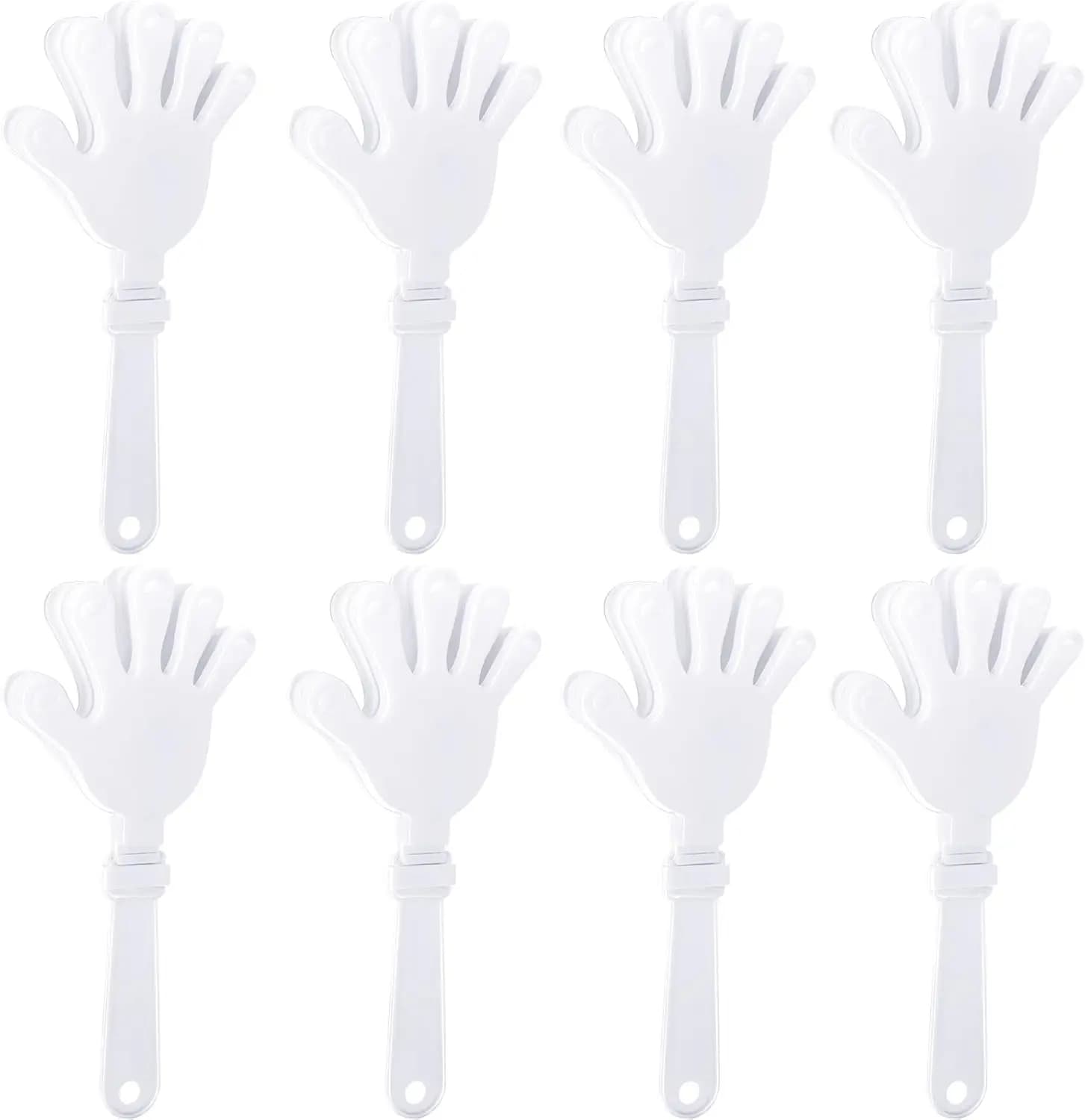 Set di 8 Clacsoni in Plastica da 7,5 Pollici per Eventi Sportivi, Compleanni, Cheerleading, Calcio, Basket, Feste