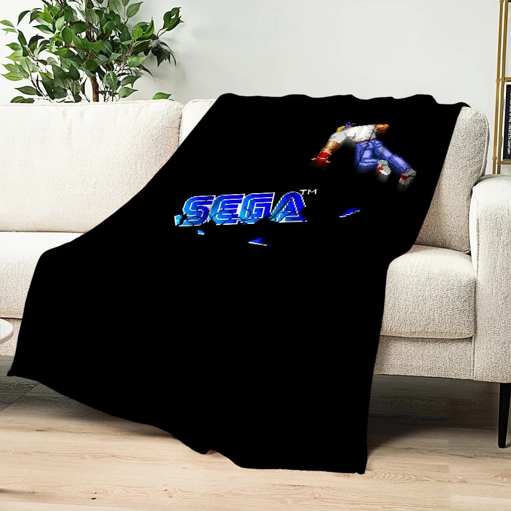 Logo S-Sega Coperta alla moda Peluche Pisolino Tappeto per divano per soggiorno Caldo ufficio Camera da letto Compleanno Viaggio a casa Regali per bambini