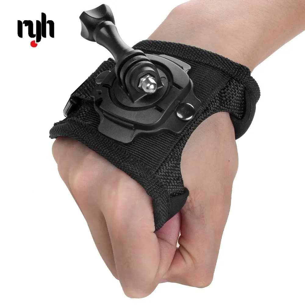 Cinturino da Polso con Rotazione a 360 Gradi, Supporto per Treppiede per Fotocamere GoPro, Xiaomi Yi, OSMO MAX, SJCAM, SJ4000, SJ5000