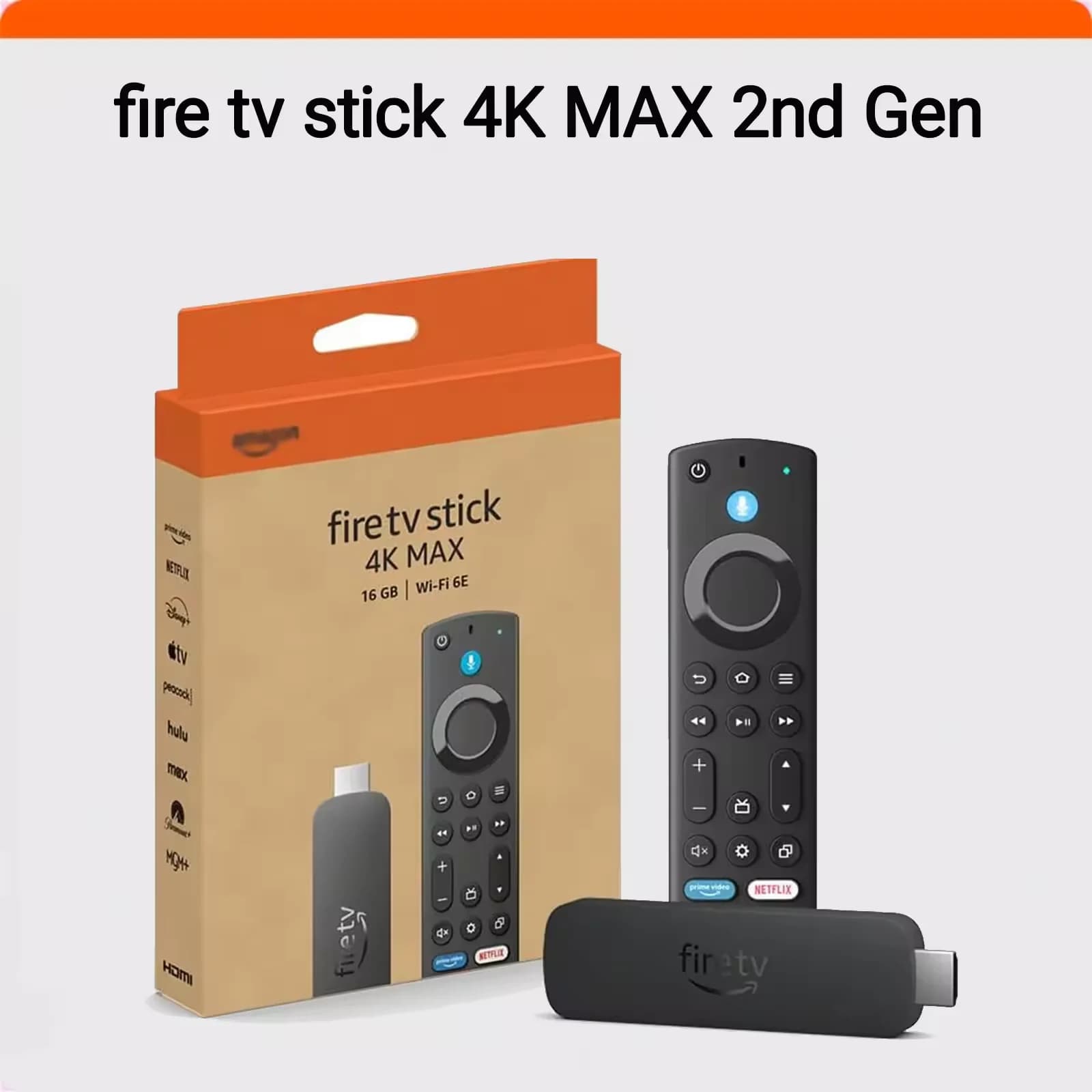 Brand New Amazon Fire TV Stick 4K Max Original | Streaming Netflix faster, Automatic Mode low latency | Alexa Voice Remote Control
