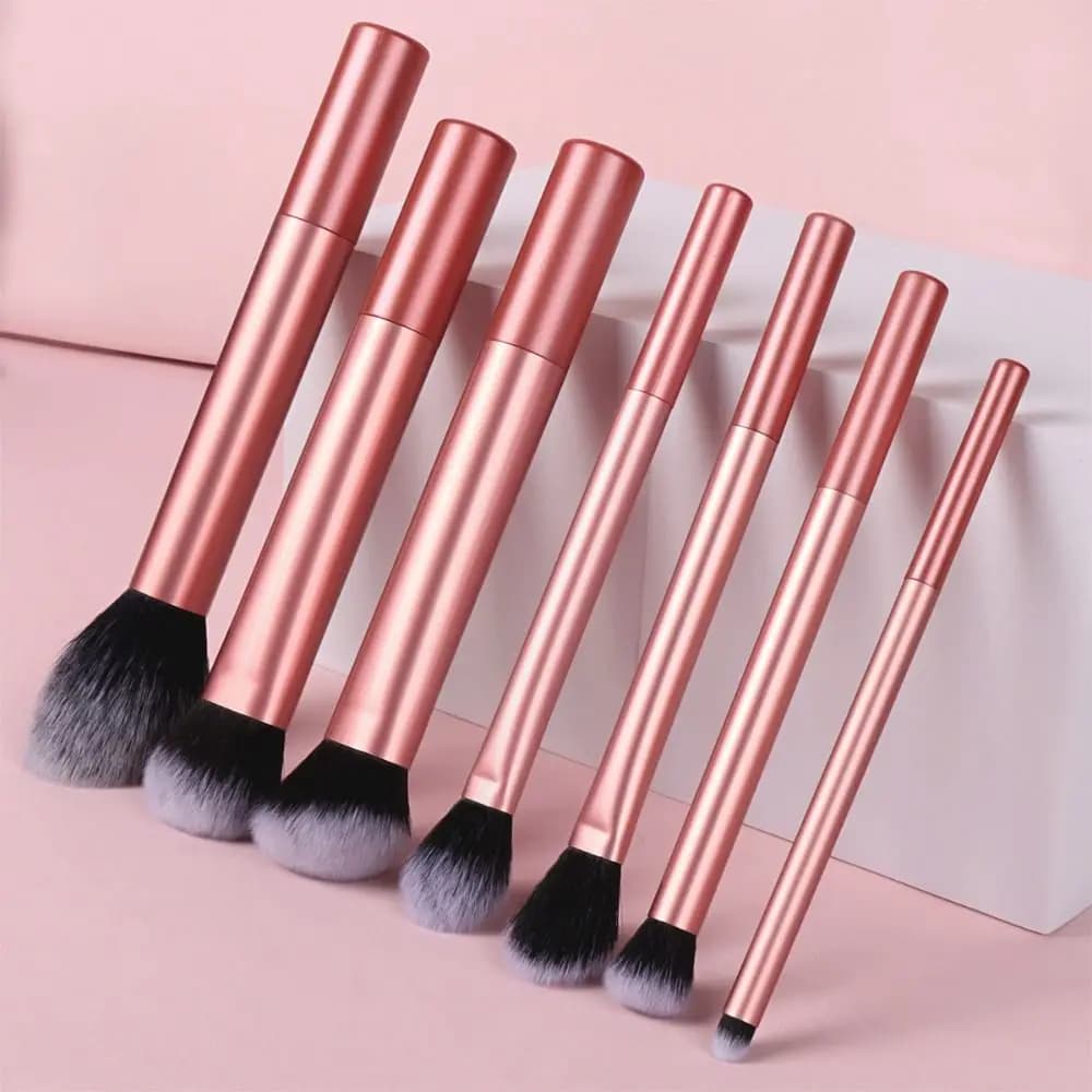 7 pieces/set kit brushes for makeup soft hair synthetic brush for easy to clean brush to correct brush for eye shadow tools for cosmetic makeup