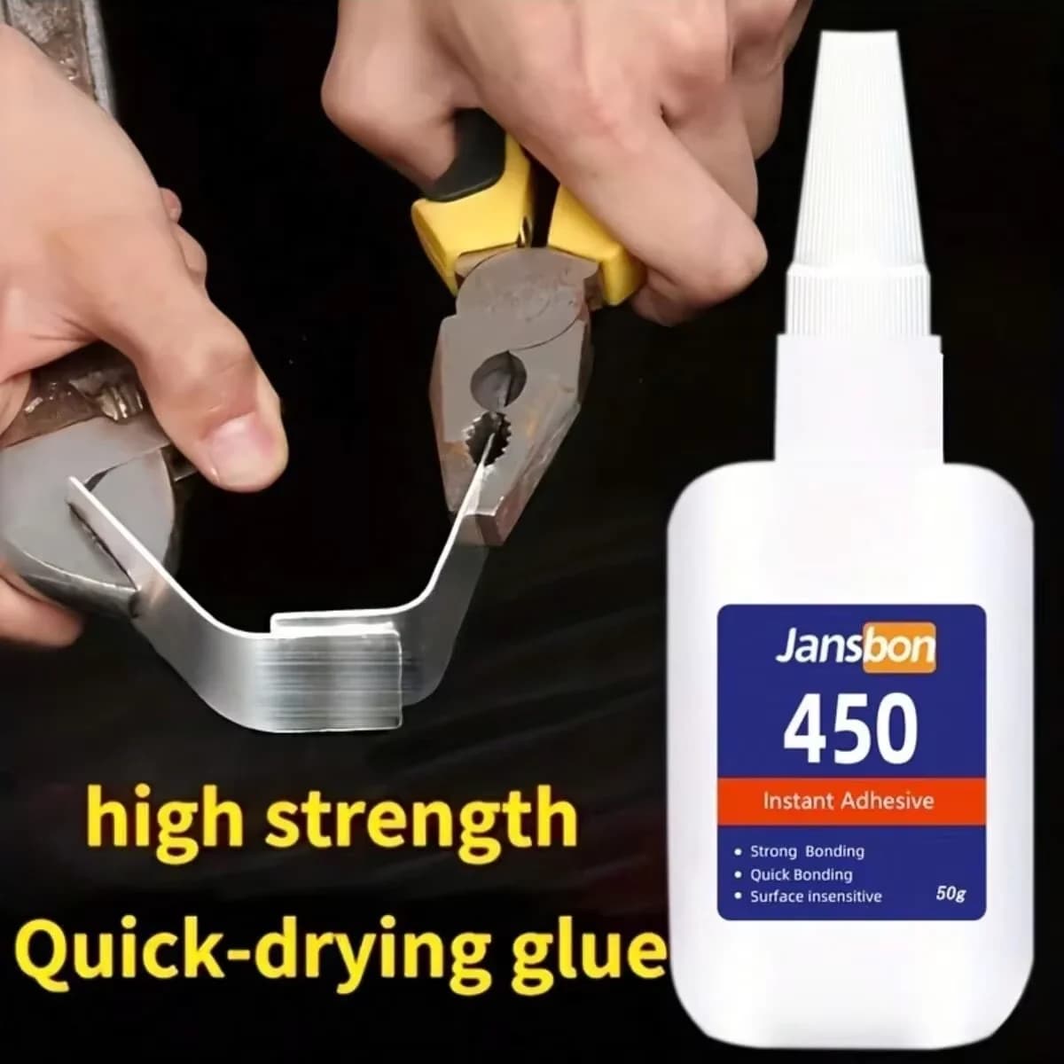 Brand new update 401 super cyanacrylate glue Instant drying in 5 seconds Stable and versatile waterproof bonding tool