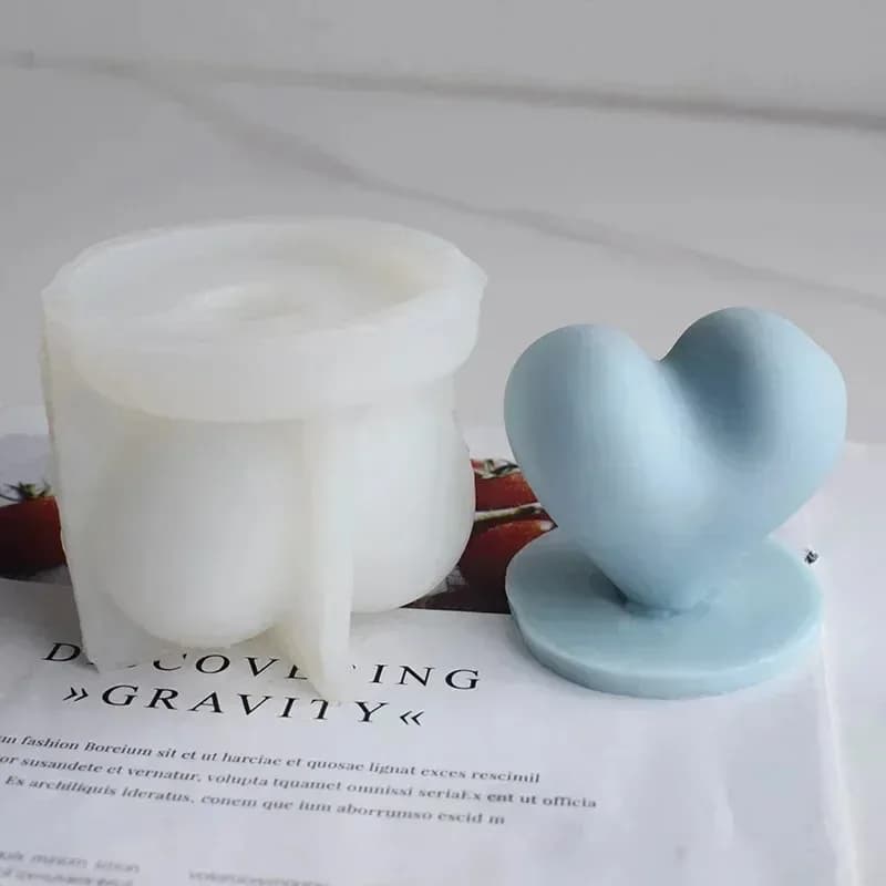 Stampo in Silicone a Forma di Cuore per San Valentino, per Sapone Fatto a Mano, Gesso, Resina, Artigianato e Regali per la Casa