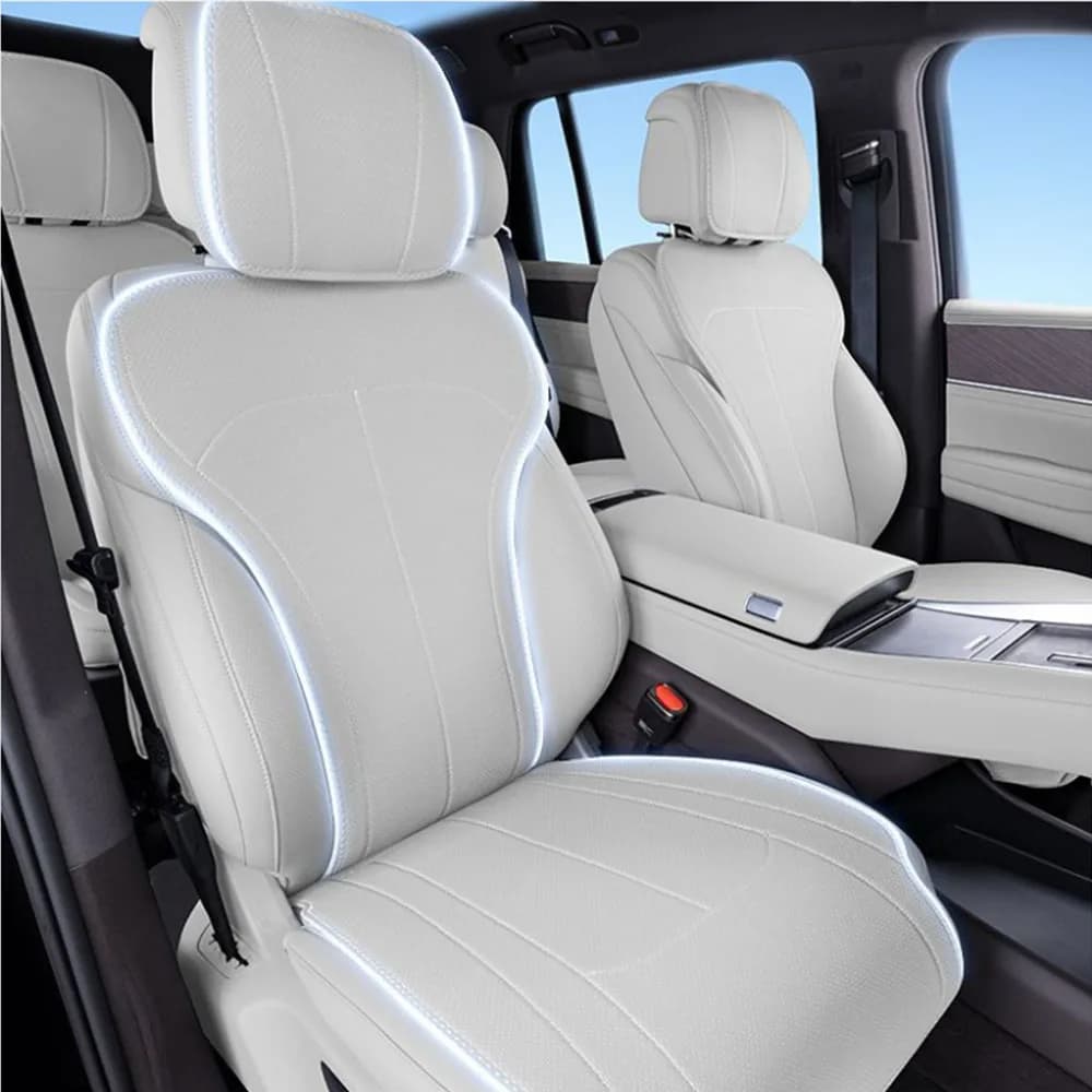 For DENCY N9 2025 genuine leather car seat cushion for all seasons seat cushion universal seat cover breathable back ventilated car seat cover