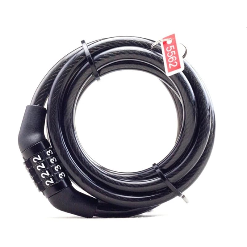 Lucchetto ad anello a combinazione fissa per mountain bike Lucchetto per casco portatile antifurto Lucchetto a combinazione per moto per veicoli elettrici