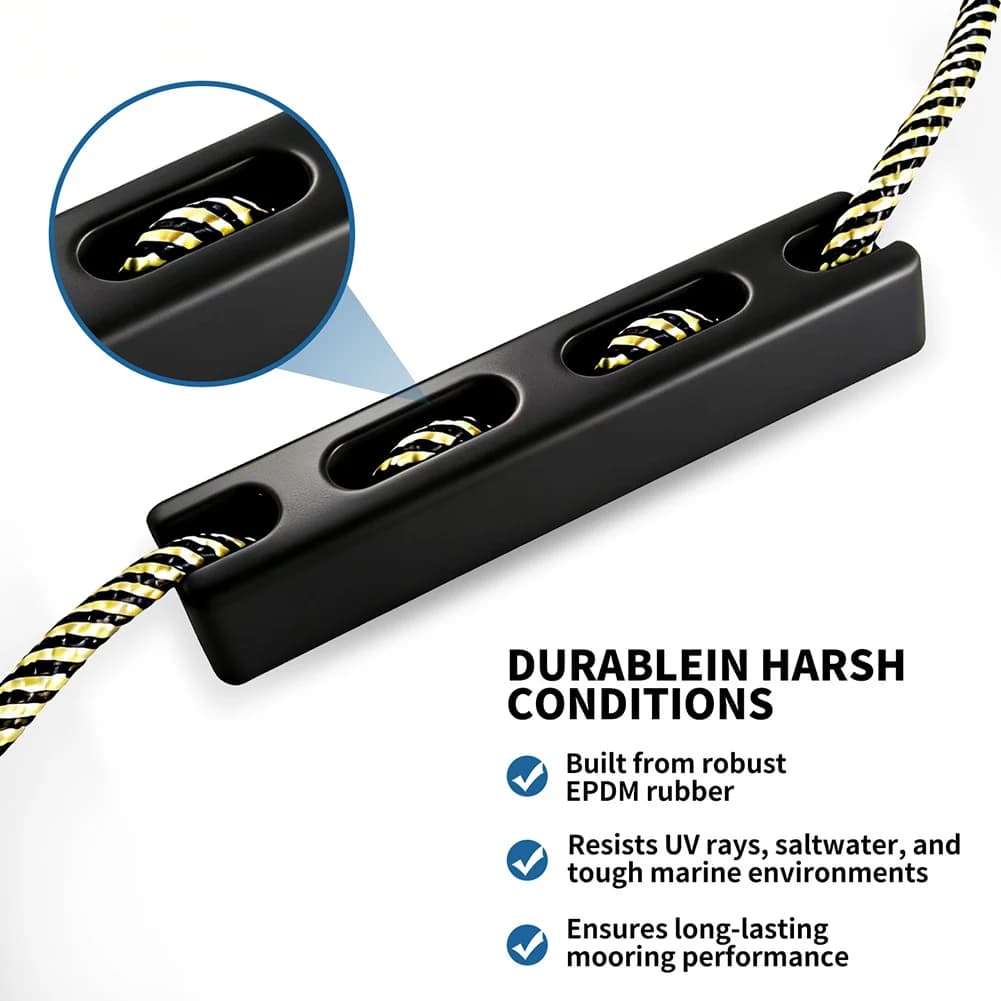 Mooring Rope Guide For Yacht Boat Sailboat Marine Dock Cable Mooring Cable Shock-Absorbing Rubber Snubber Kit Boat Accessories