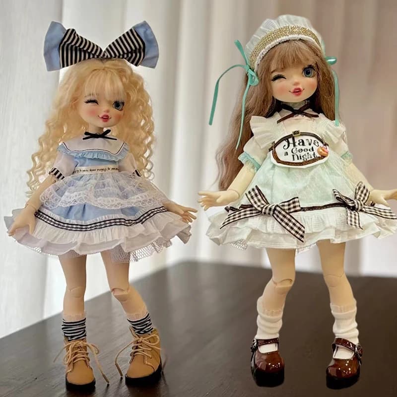 30cm Doll Clothes Changing Clothing Cute 1/6 BJD Doll Outfit Set Girl Toy Gift Doll Accessories