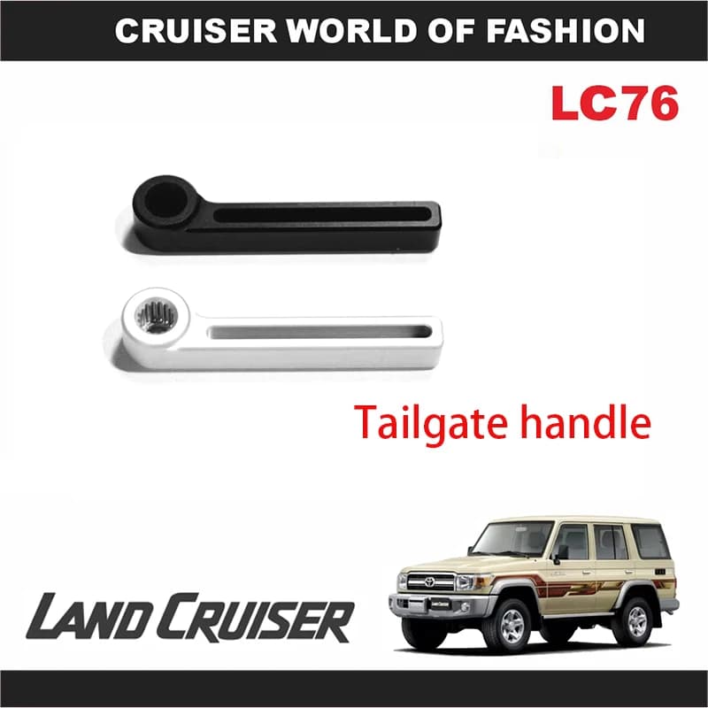 Maniglia per apertura porta posteriore in lega di alluminio per Land Cruiser LC76 Interruttore porta carico Maniglia per portellone posteriore modificata FJ76 FJ71