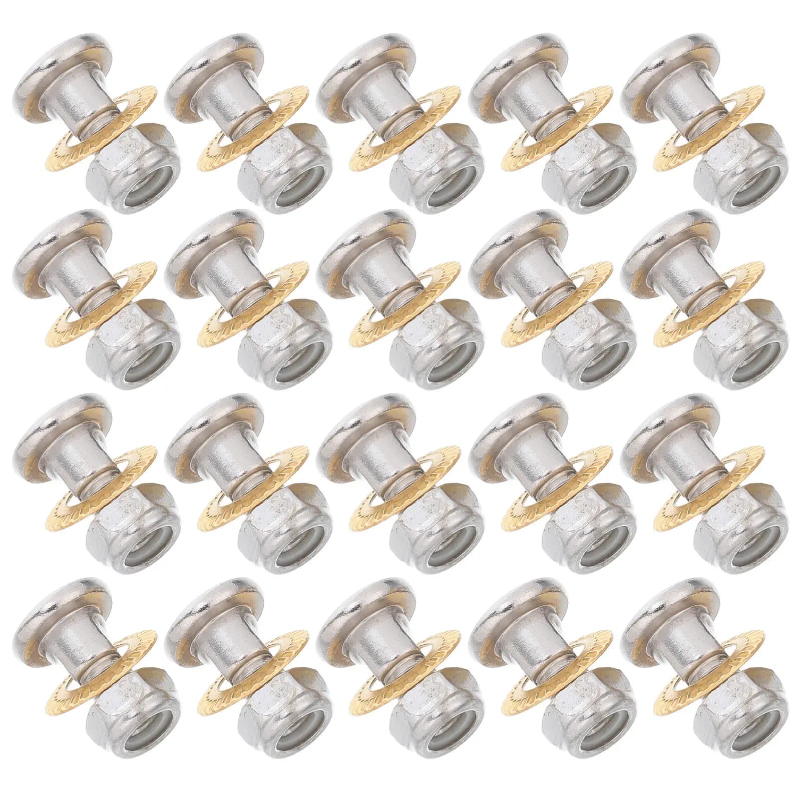 30Sets Pruner Pivot Bolts Nuts Garden Shears Hardware Replacement Parts Pruning Shears Repair Screws Outdoor Tools