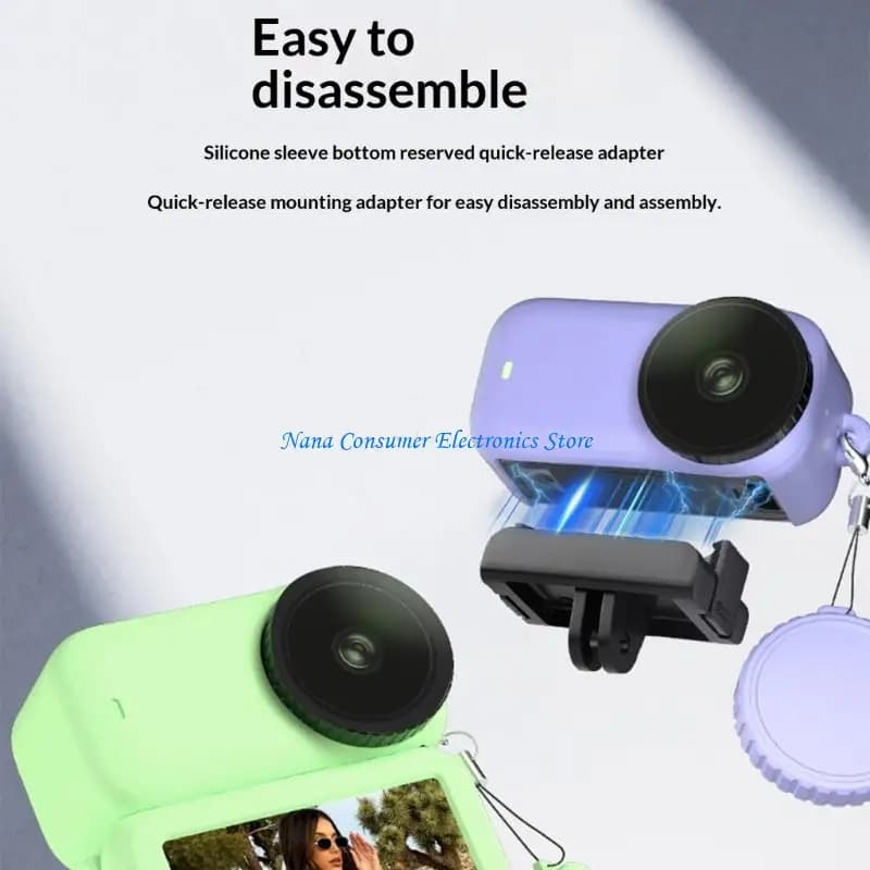 Cover G7NE in Silicone Urti per Action Camera Supplied Winding Holes, Protective Lenti e Strap