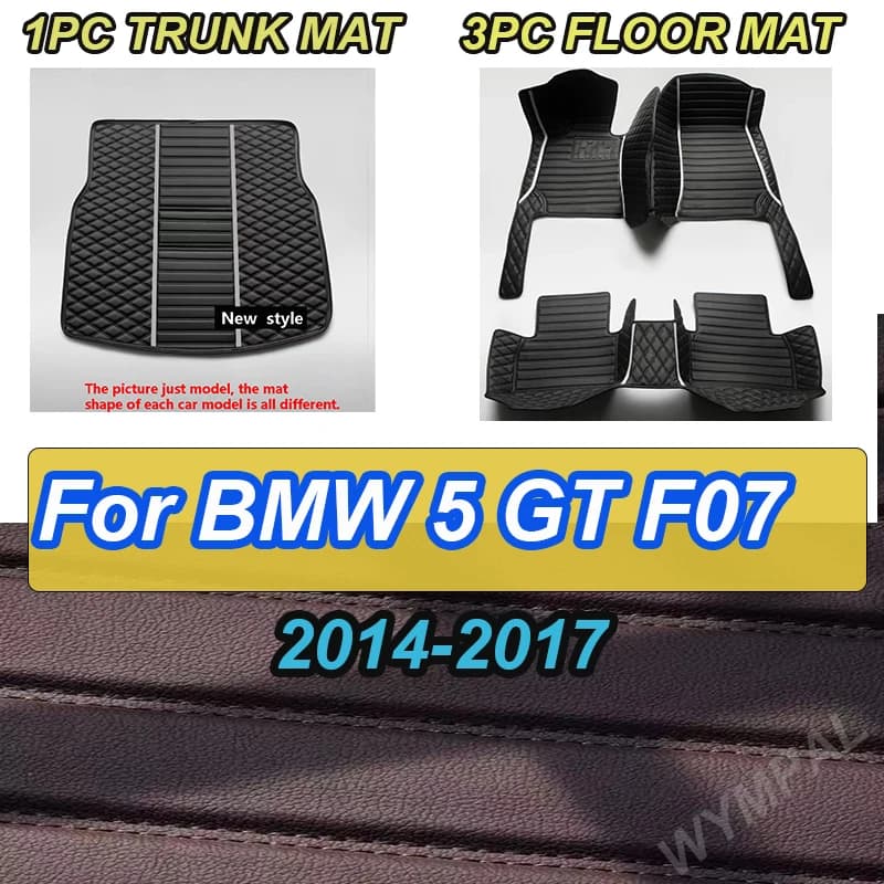 LUXURI Car mats for BMW 5 GT F07 535i 528i (hundred spots) 2014 2015 2016 2017 Auto Pad Automobile Carpet Interior Cover
