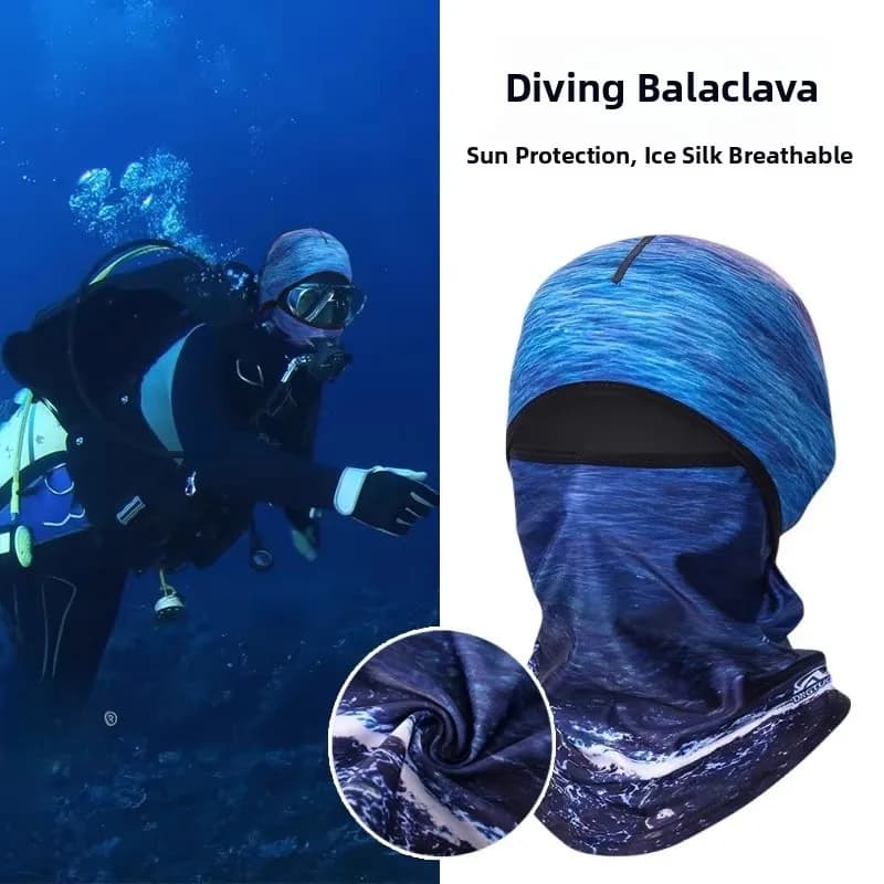 Maschera Subacquea Speciale Estiva con Protezione Solare, Bikini Integrale per Nuoto e Snorkeling, Traspirante per Esterni, Protezione Completa del Viso, Asciugatura Rapida