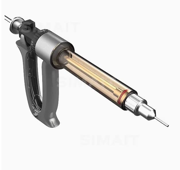 Macchina per iniezione di olio per atomizzazione Cbd portatile con pistola per iniezione di olio per riscaldamento a temperatura costante regolabile semiautomatica