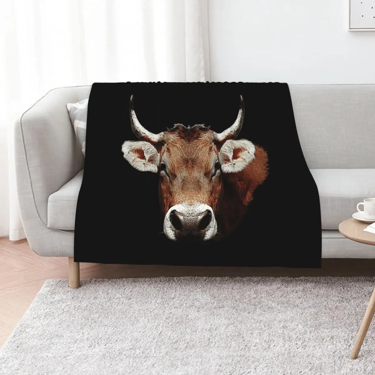 cow beige rustic country animals farm animals cute animal designs girls Throw Blanket Sleeping Bag heavy to sleep Blankets