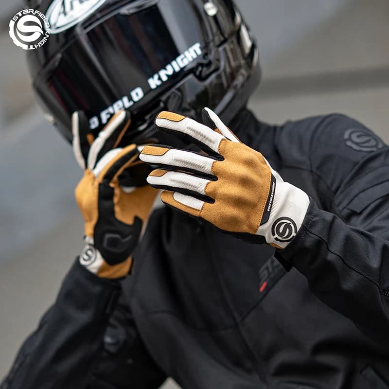 SFK 2026 New Motorcycle Gloves Summer Mesh Breathable Non-slip Joint Protection Touch Screen Knight Riding Protective Equipment