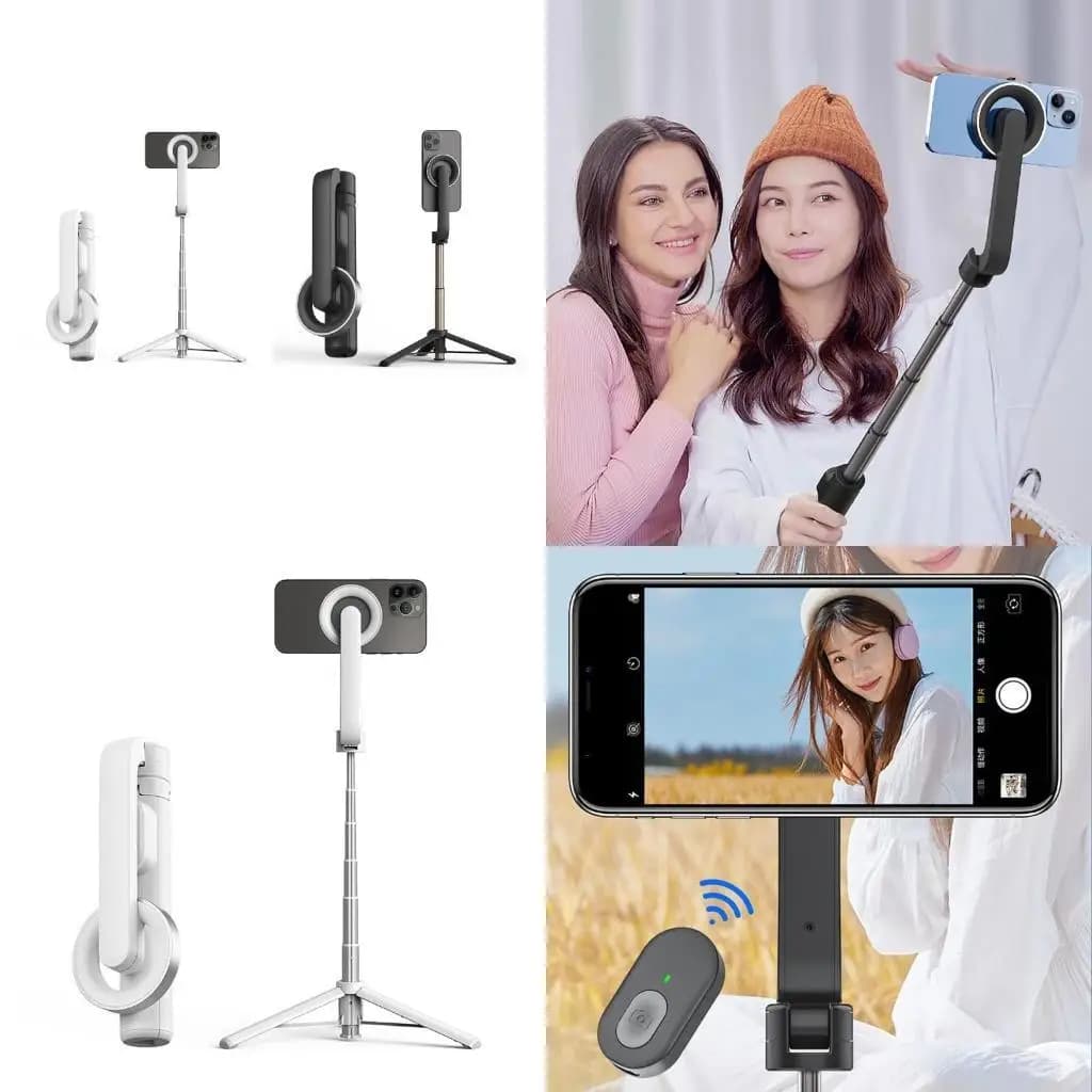 B03F Support for tripods for selfie wireless Elongable magnetic tripod compatible with