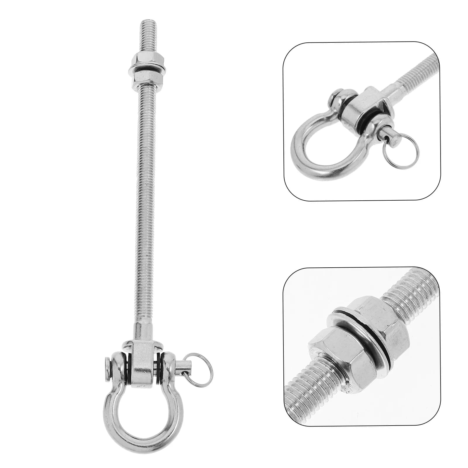 Stainless Steel Heavy Duty Ceiling Swing Hook for Porch Swings Hammocks Punching Bags Beam Mount Professional Hanging Hardware