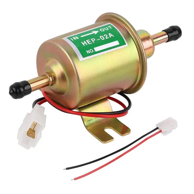 SEWS-Kit pompa carburante universale elettrica 12V a bassa pressione con filtro carburante da 5/16 pollici di diametro interno, ricambio per attrezzature da giardino con carburatore
