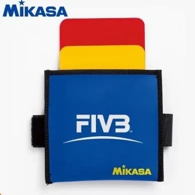 Professional Volleyball Referee Kit with Red Yellow Cards & Metal Court Tool for Match Officiating and Training
