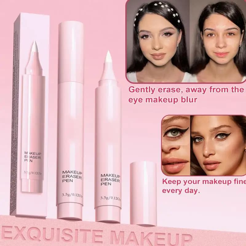 Eye Makeup Corrector Quick Fixing Strucking Pen Natural Ingredients Makeup Removal Tool for Lips Mascara and Eyebrows