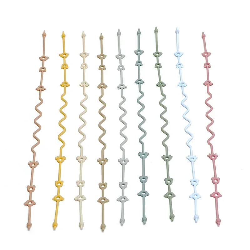 Cordino giocattolo per tazza d'acqua per bambini, ciuccio per massaggiagengive, catena anti-perdita, catena anti-goccia in silicone multifunzionale