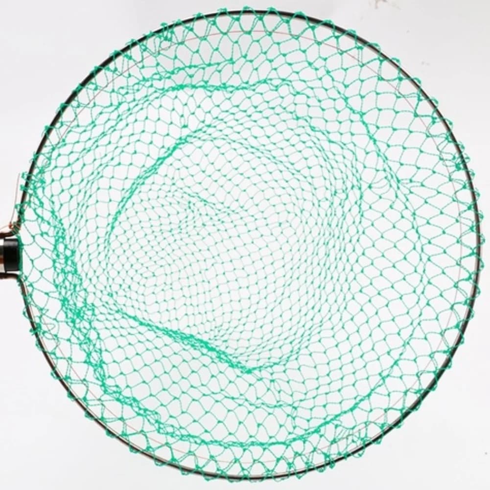Collapsible Fishing Net Ultralight Landing Net Stainless Steel Fishing Net Head Solid Frame Deep Mesh Bag For Big Fish Shrimp