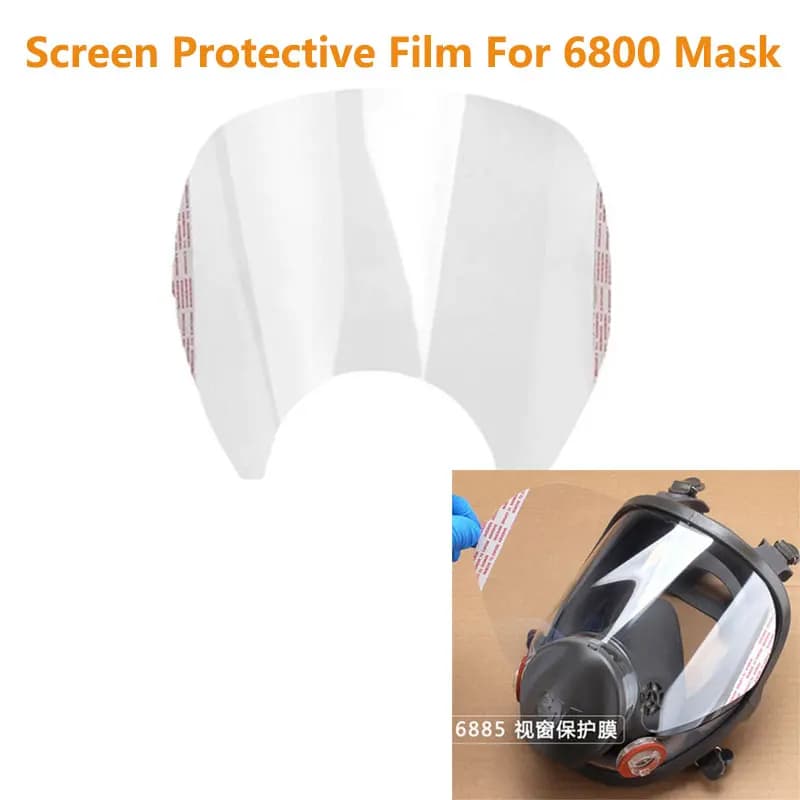 3M 6800 Gas Breather Protective Film Full Face Mask Screen Protector for Window Paint Spray Screen