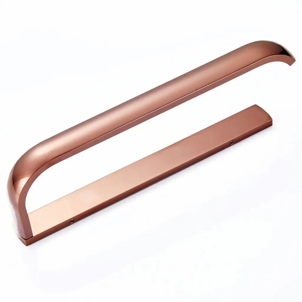 Porta asciugamani moderno in ottone oro rosa, porta asciugamani da parete, organizer salvaspazio, accessorio per cucina, camera da letto