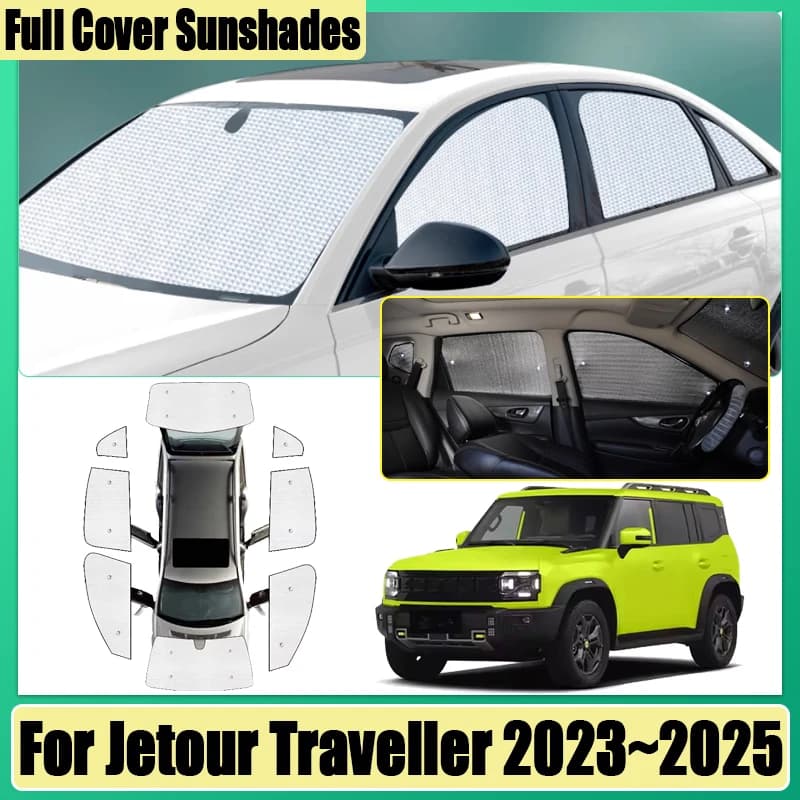 Auto Sun Curtains For Jetour T2 Traveller Accessories 2023~2025 ICH-X K3 Full Cover Solar Protection Protect Solar Visor Privacy Window