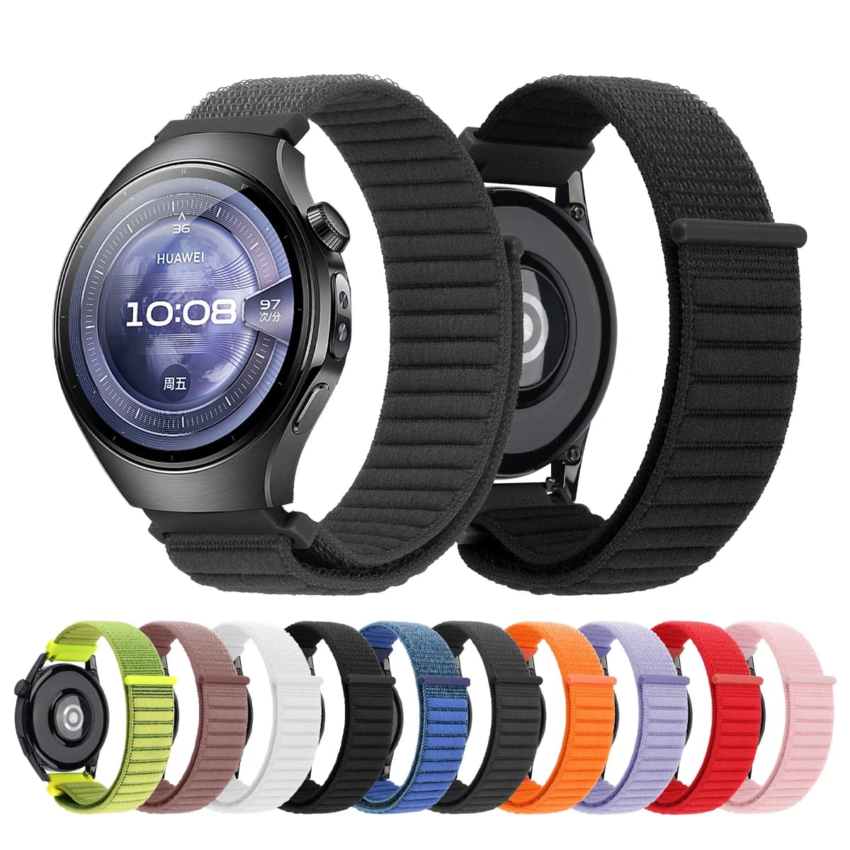 Cinturino in nylon da 22mm 20mm per HUAWEI WATCH GT 5 4 pro/GT 5 4 3 2 46mm Orologio da polso 5 4 3 46mm/Buds/Ultimate Band per Garmin Correa