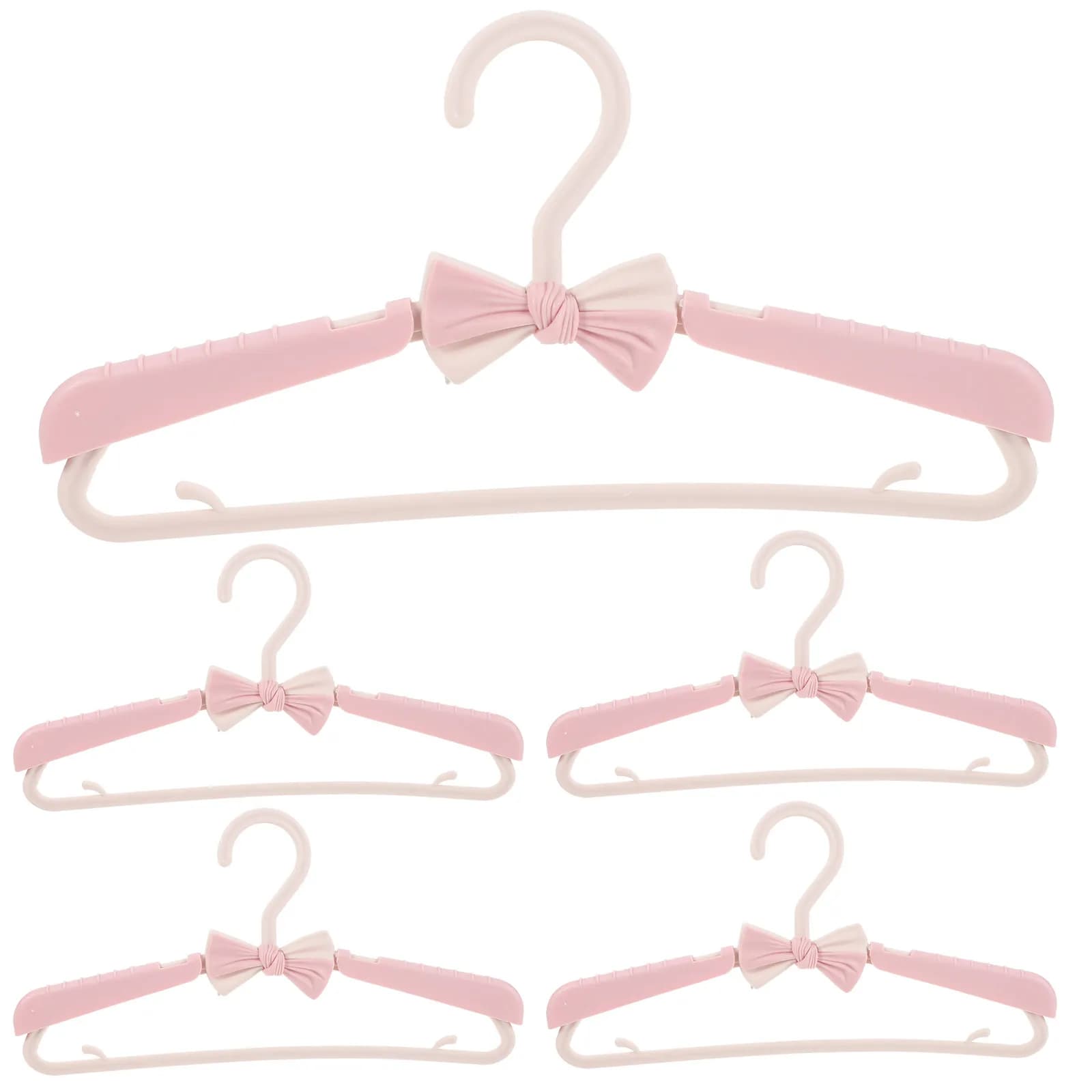 5 appendiabiti per bambini in plastica antiscivolo per armadio, salvaspazio, accessori per vestiti per bambini