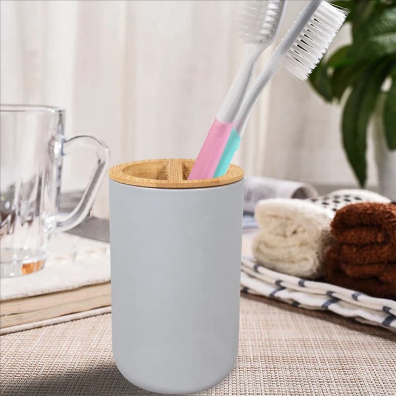 AA81-3X Bathroom Accessories Set Soap Dispenser Bottle Dish Washroom Toothbrush Holder Cup Suit White