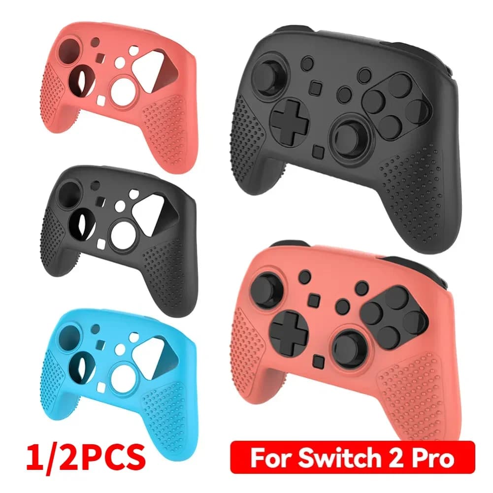 Custodia Protettiva in Silicone per Gamepad NS 2 Pro, Cover per Joystick, Impugnature Protettive per Controller Switch2 Pro
