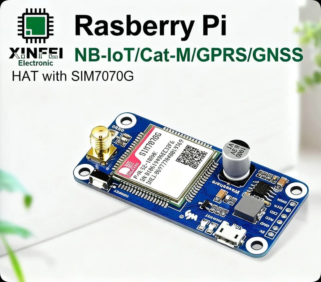 Cappello Raspberry Pi NB-IoT/Cat-M/GPRS/GNSS con bande globali SIM7070G GPS/GLONASS/BeiDou per progetti IoT