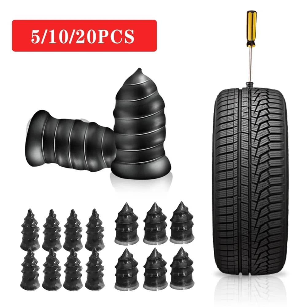 Set di riparazione pneumatici sottovuoto universale per auto da 50 pezzi con cacciavite per pneumatici Ruota di riparazione per forature all'ingrosso Tubeless per accessori per pneumatici per auto