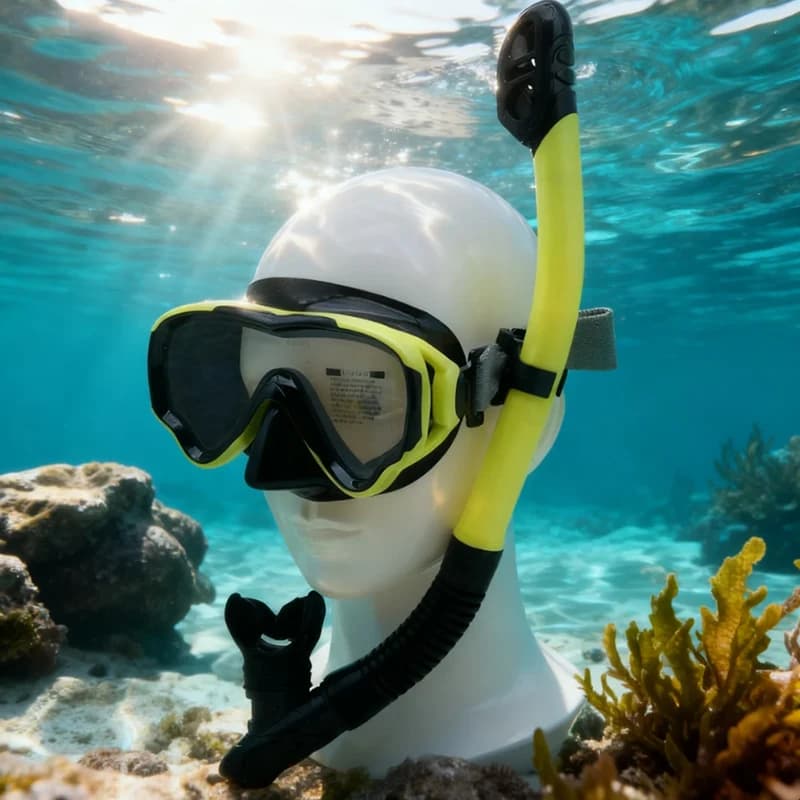 New diving mask with large frame for adults | Tempered glass, anti-fog and without losses for snorkeling, diving and travel, snorkeling