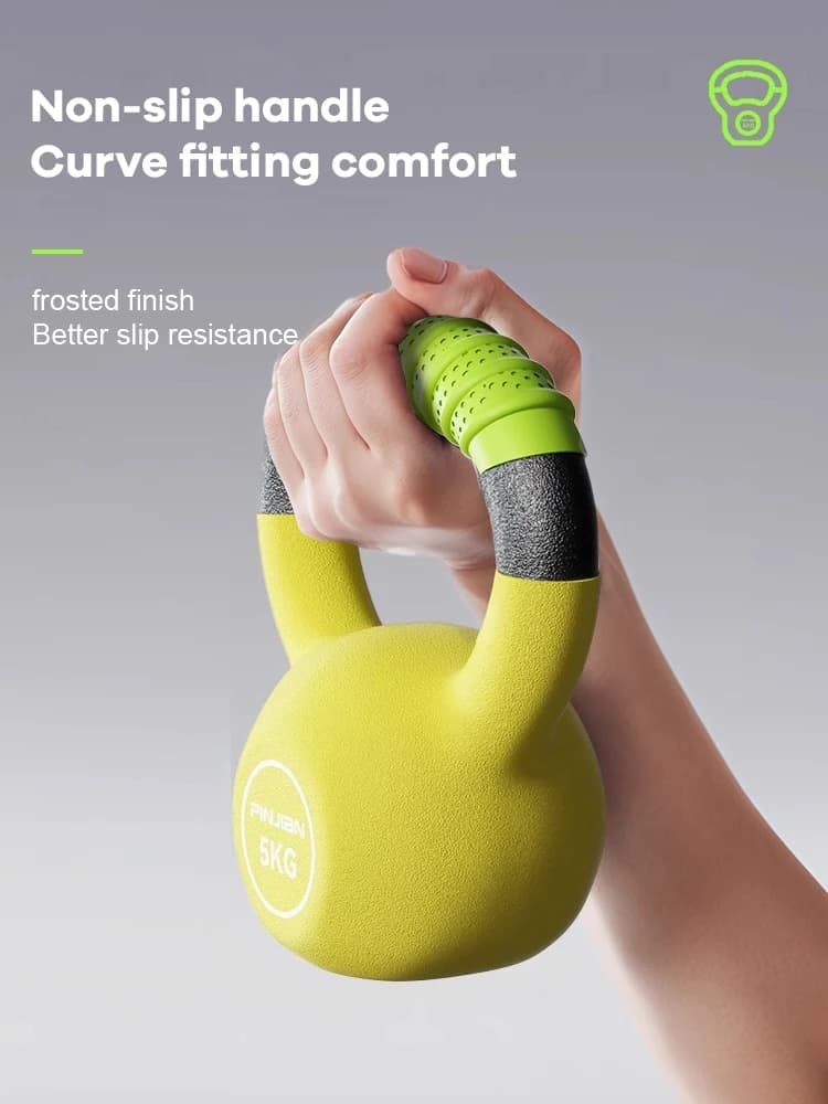 Mini Kettlebell rivestito in ferro solido per allenamento con glutei Attrezzature per il fitness a casa Donna Uomo Attrezzatura per l'allenamento