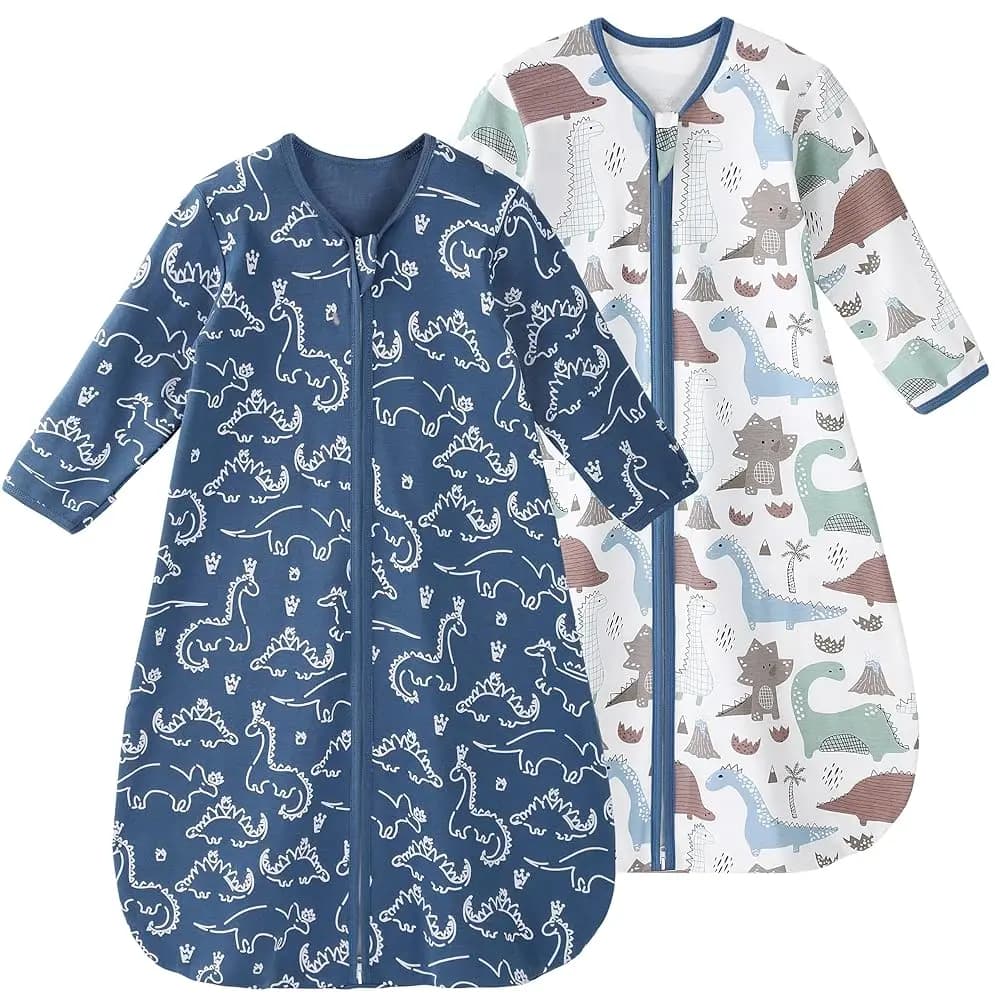 Sacco nanna in pile per neonati 6-12 mesi con pois in peluche, coperta indossabile TOG 1.5 con cerniera a 2 vie, sacco nanna in cotone per bambini