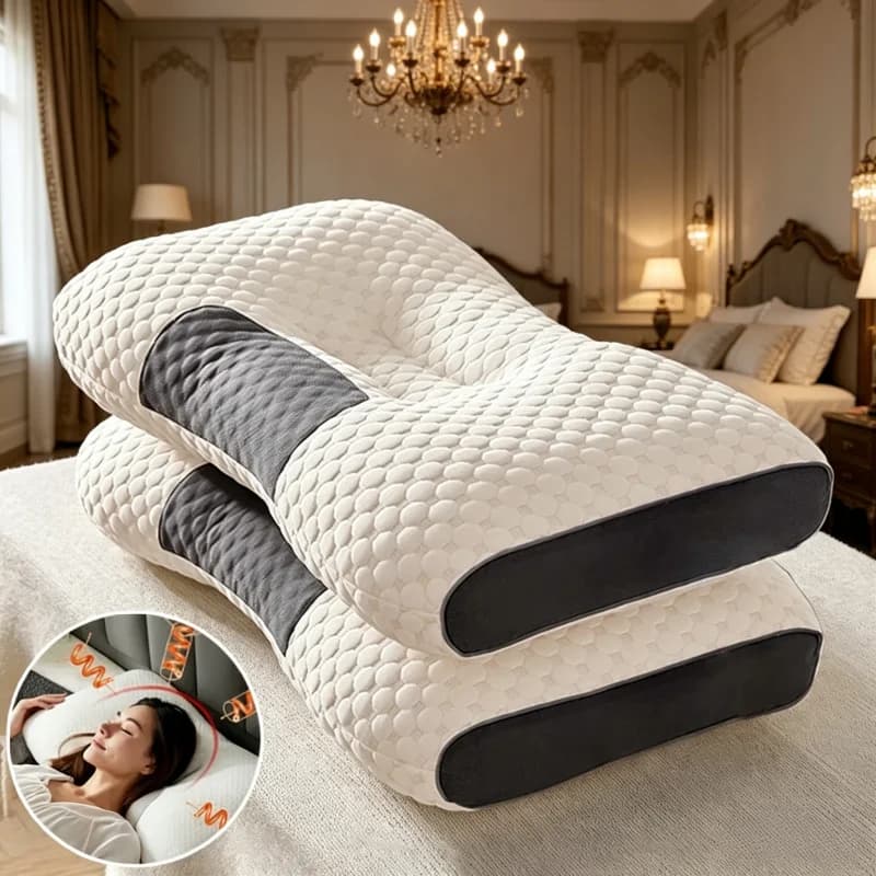 Cuscino ortopedico cervicale, protezione per il collo e aiuto per il sonno, massaggio SPA con fibra di soia, nuovo cuscino confortevole per la casa