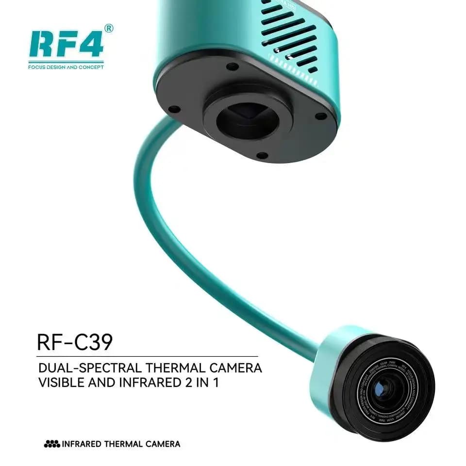 Strumenti per l'analisi dei cortocircuiti per il microscopio 4K Riparazione guasti della scheda PCB della fotocamera termica a doppio spectrale visibile e a infrarossi RF-C39