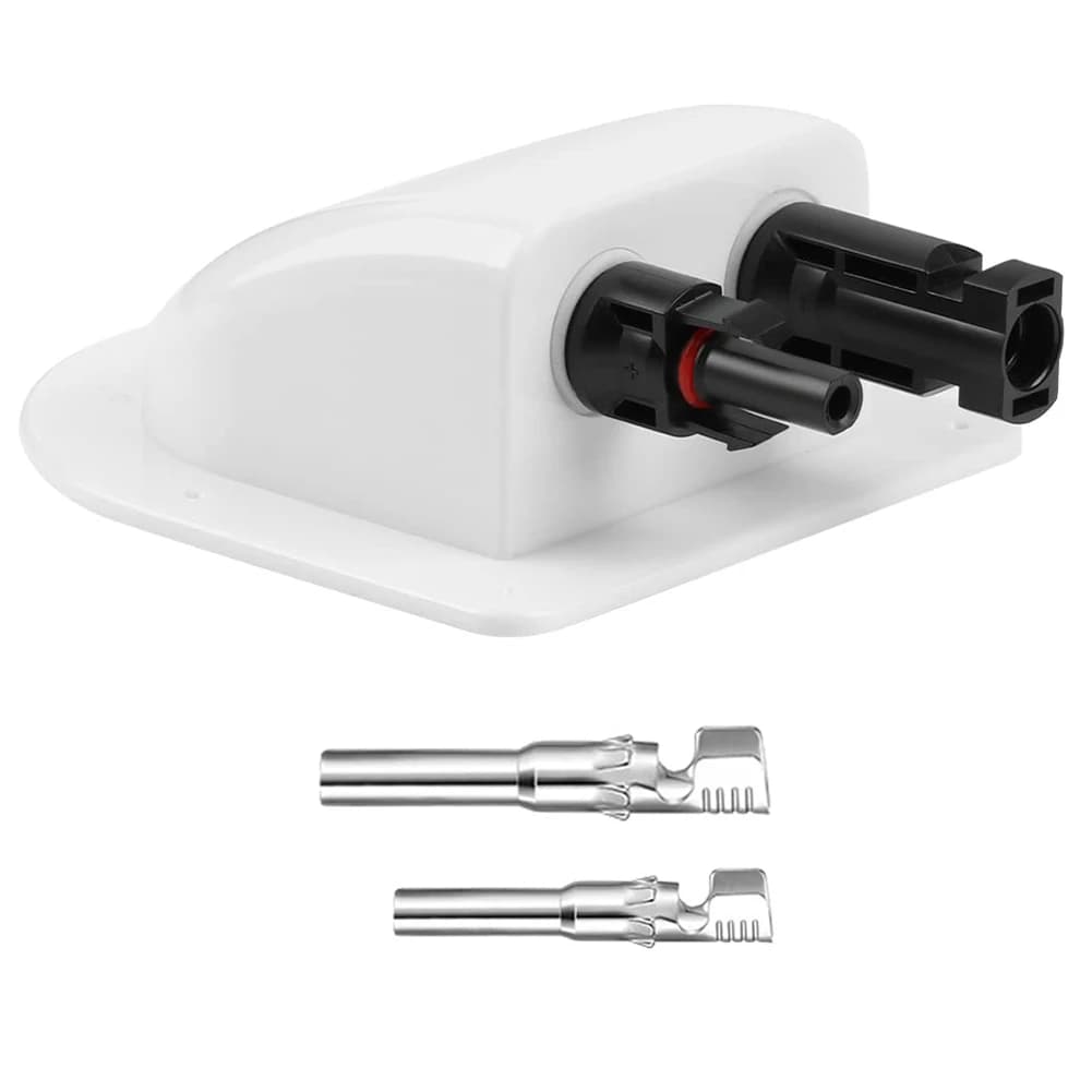 1/2pcs Pannello Solare Doppio Foro Cavo di Ingresso Pressacavo Scatola di Tenuta Connettore del Cavo Impermeabile Per RV Caravan Camper Barche