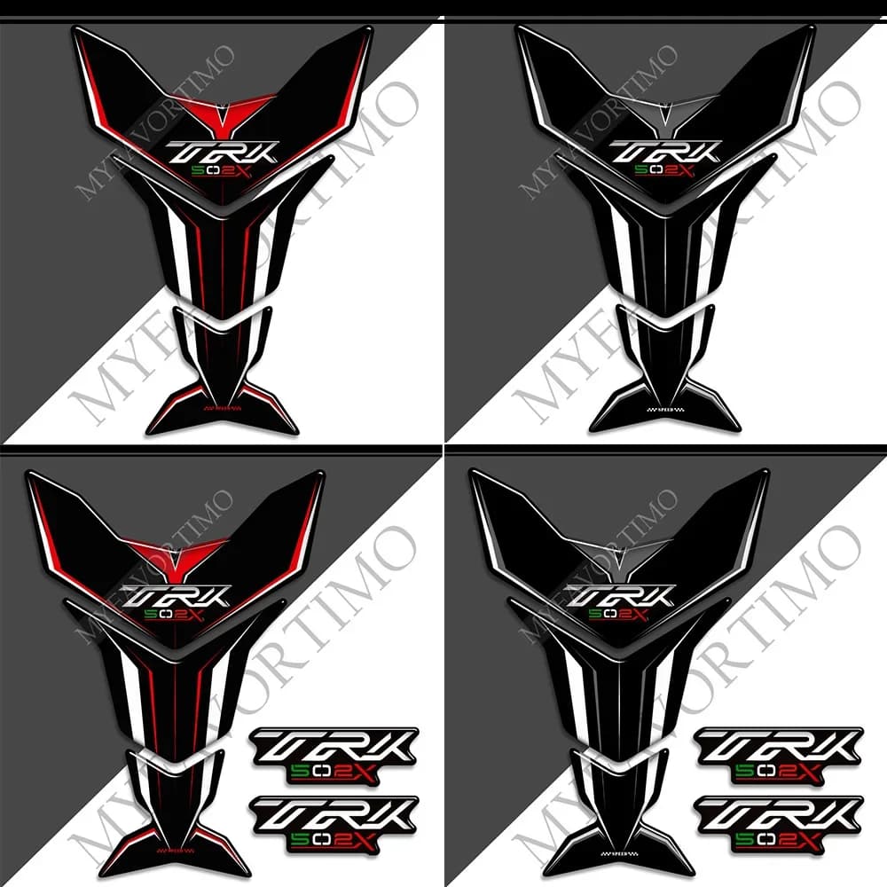 Adesivi moto Decalcomania Tronco Valigie Casco Kit olio combustibile Ginocchio per Benelli TRK502 TRK 502 Protezione serbatoio Pad TankPad