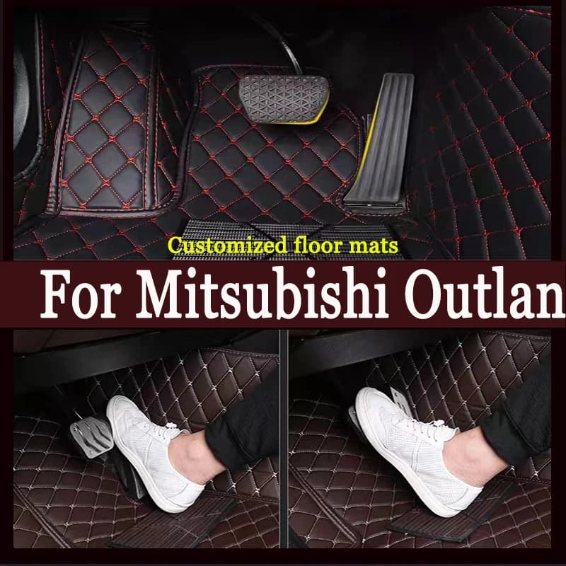 Tappetini auto per Mitsubishi Outlander 2022 2021 2020 2019 (5 posti) Tappeti Copertura personalizzata Accessori interni auto Impermeabili