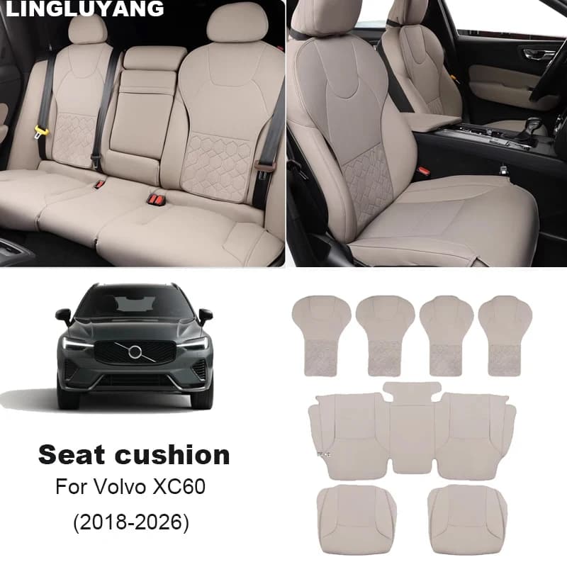Car Seat cushion cover For Volvo XC60 all inclusive for all seasons anti-slip breathable car interior supplies 2018- 2026