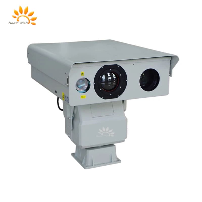 Sistema di sorveglianza di sicurezza multifunzionale a tre spettro che integra il sistema ottico Illuminatore laser e telecamera termica