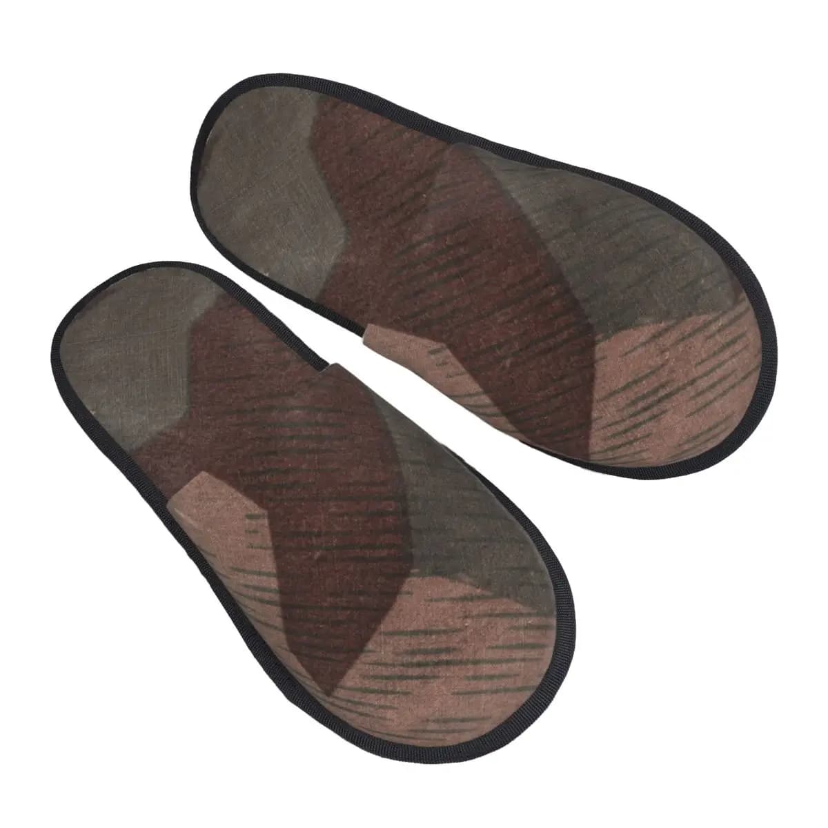German camouflage homewear Splintertarn for women with personalized, comfortable and warm print, in mimetic memory foam, soft slippers for interior and exterior